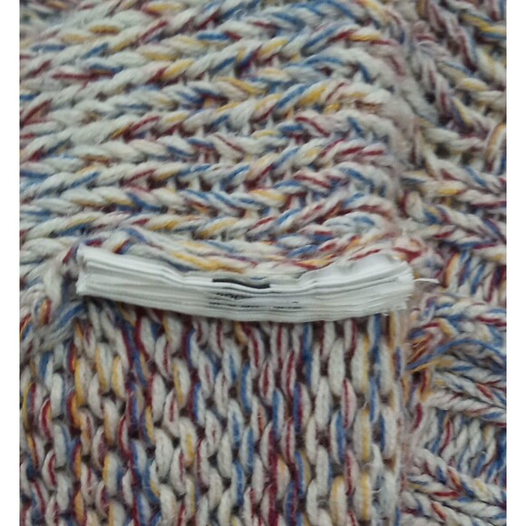 Roxy Women’s Small Cable Knit Sweater Multicolor Stripe Y2K Surf Skater 90s EUC - Picture 8 of 8